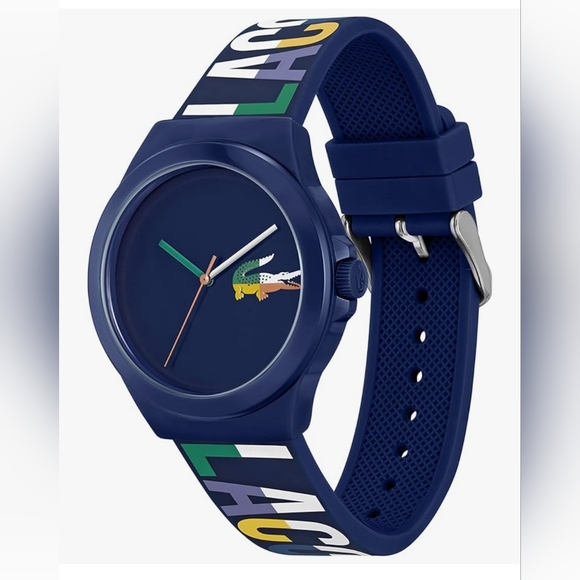 Men's Lacoste Navy Blue Watch with Logo Detail